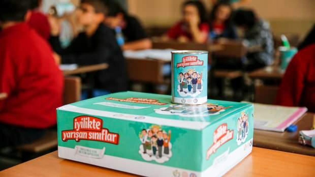 İyilikte Yarışan Sınıflar Projesi'yle geçen yıl 6 bin 90 yetime sponsor olundu