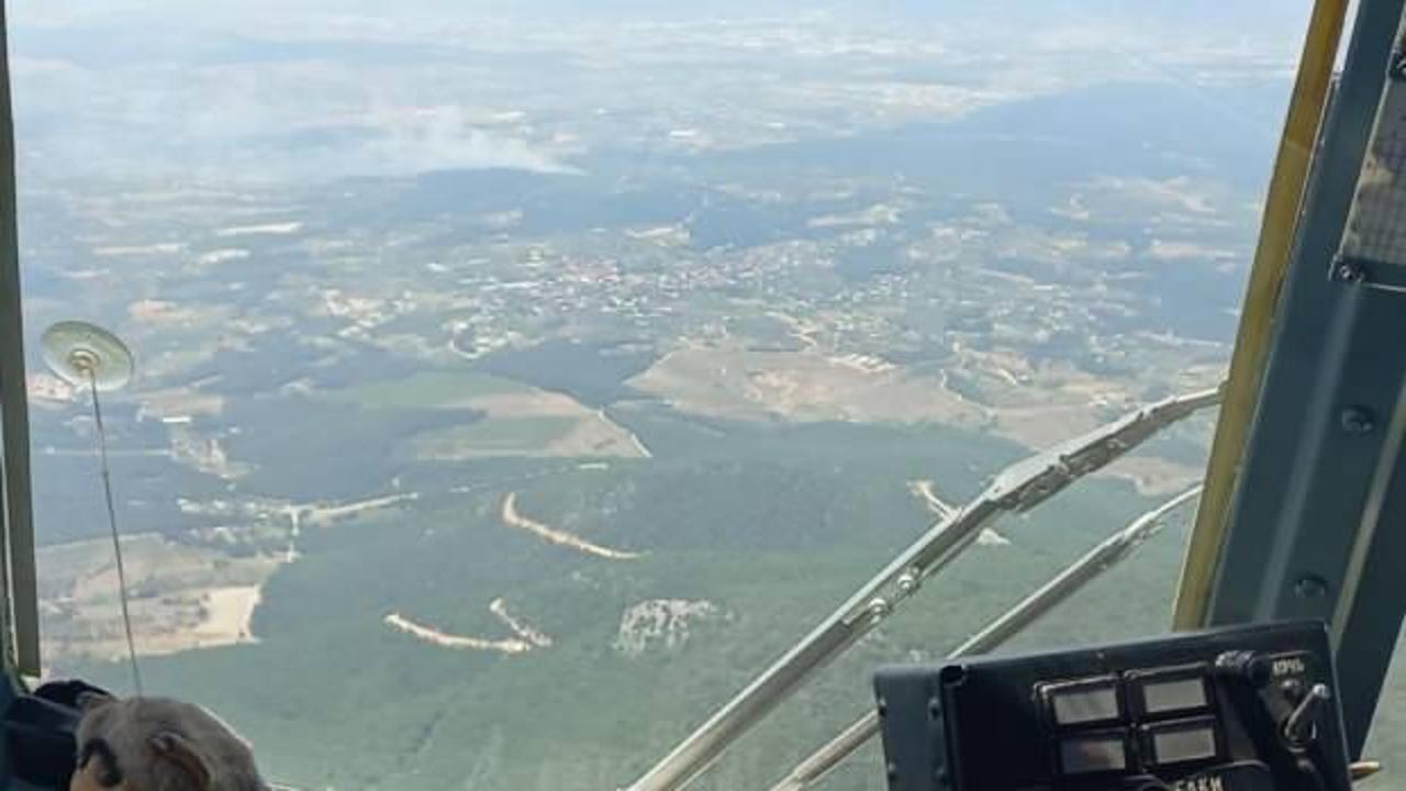 İzmir'de orman yangını: 5 helikopter, 2 uçak devrede