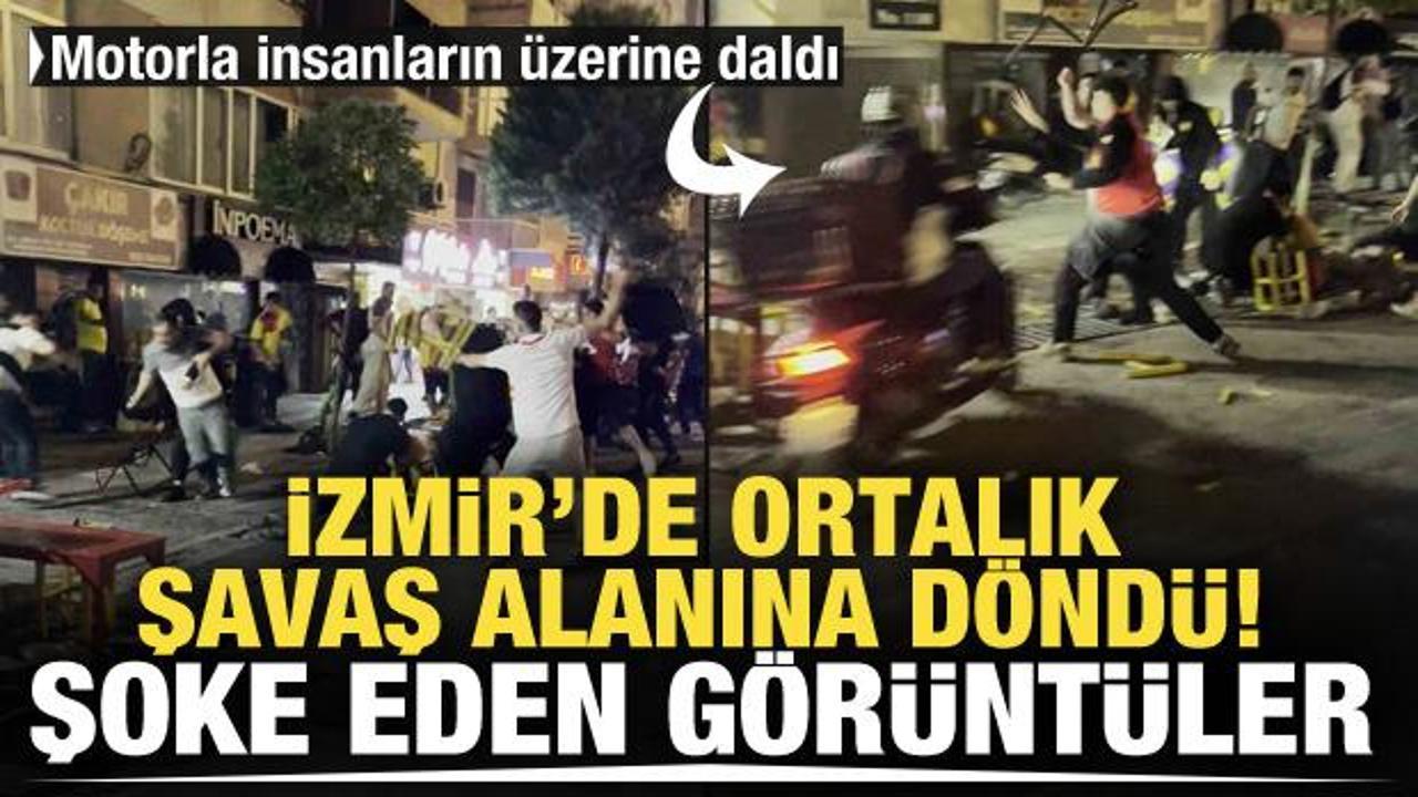 İzmir'de ortalık savaş alanına döndü!