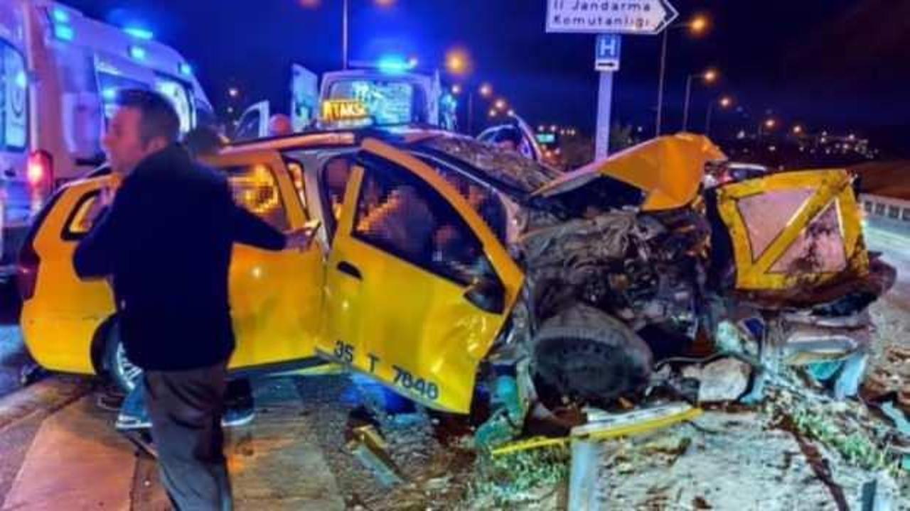 İzmir'deki ticari taksi kazasında ölü sayısı 2'ye yükseldi