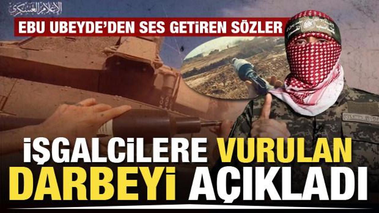 İzzeddin el-Kassam Tugayları Sözcüsü Ebu Ubeyde İsrail'e vurulan darbeyi açıkladı