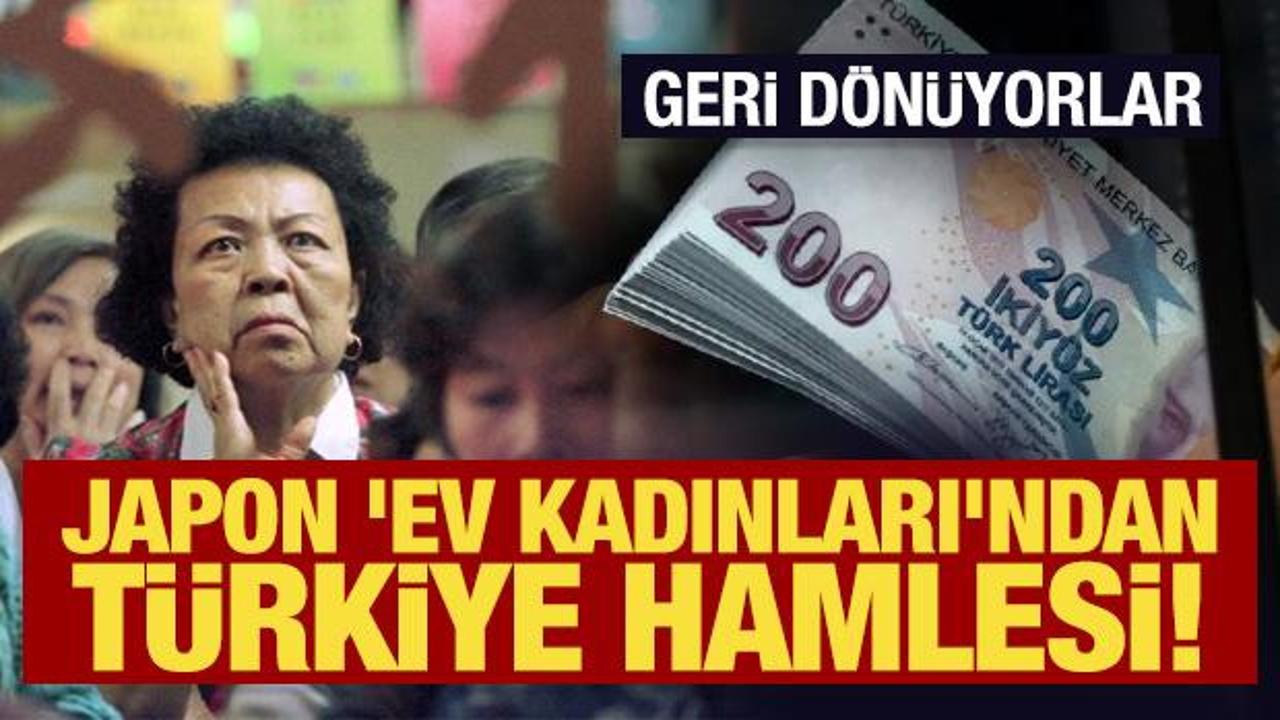 Japon 'ev kadınları' Türk lirasına geri dönüyor