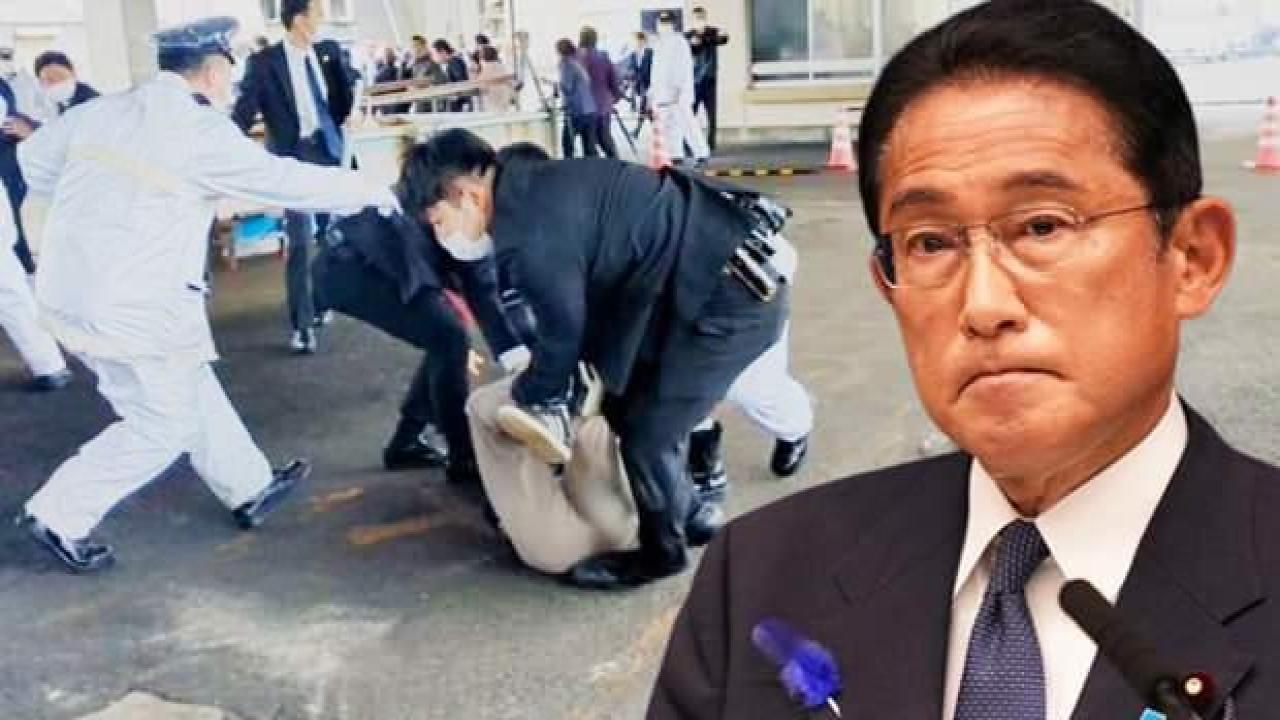 Japonya Başbakanı'nın ziyaretinde korkutan patlama