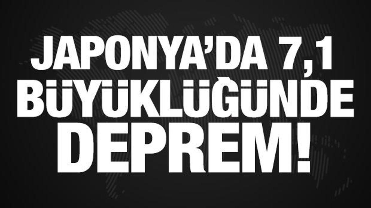 Japonya'da 7,1 büyüklüğünde deprem