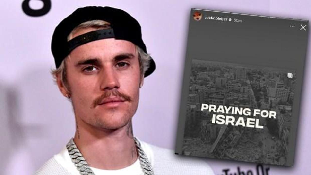 Justin Bieber'dan akılalmaz İsrail paylaşımı! Rezil olup paylaşımı sildi!