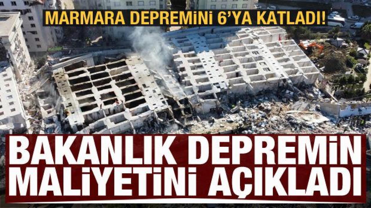 Kahramanmaraş merkezli depremlerin maliyeti açıklandı
