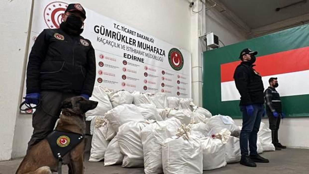 Kapıkule'de 492 kilogram uyuşturucu madde ele geçirildi