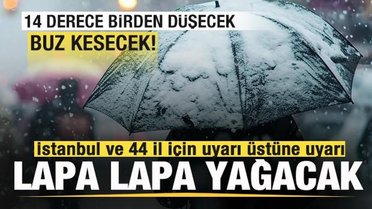 Kar kapıya dayandı! Buz kesecek, lapa lapa yağacak AKOM'dan son dakika İstanbul açıklaması