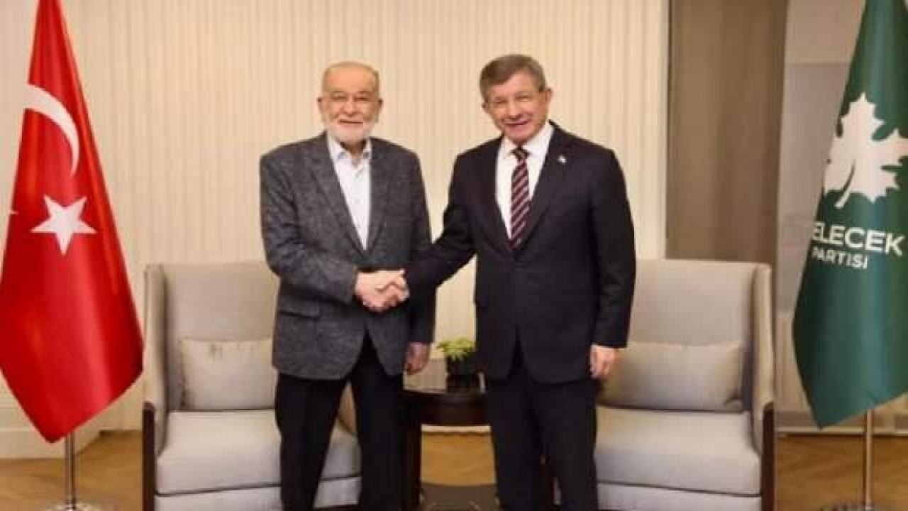 Karamollaoğlu, 13'üncü toplantı öncesi Davutoğlu'nu ziyaret etti
