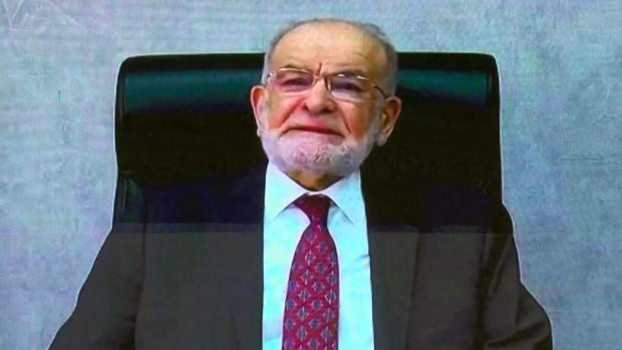 Karamollaoğlu, etkinliğe sağlık problemi sebebiyle video konferens ile katıldı