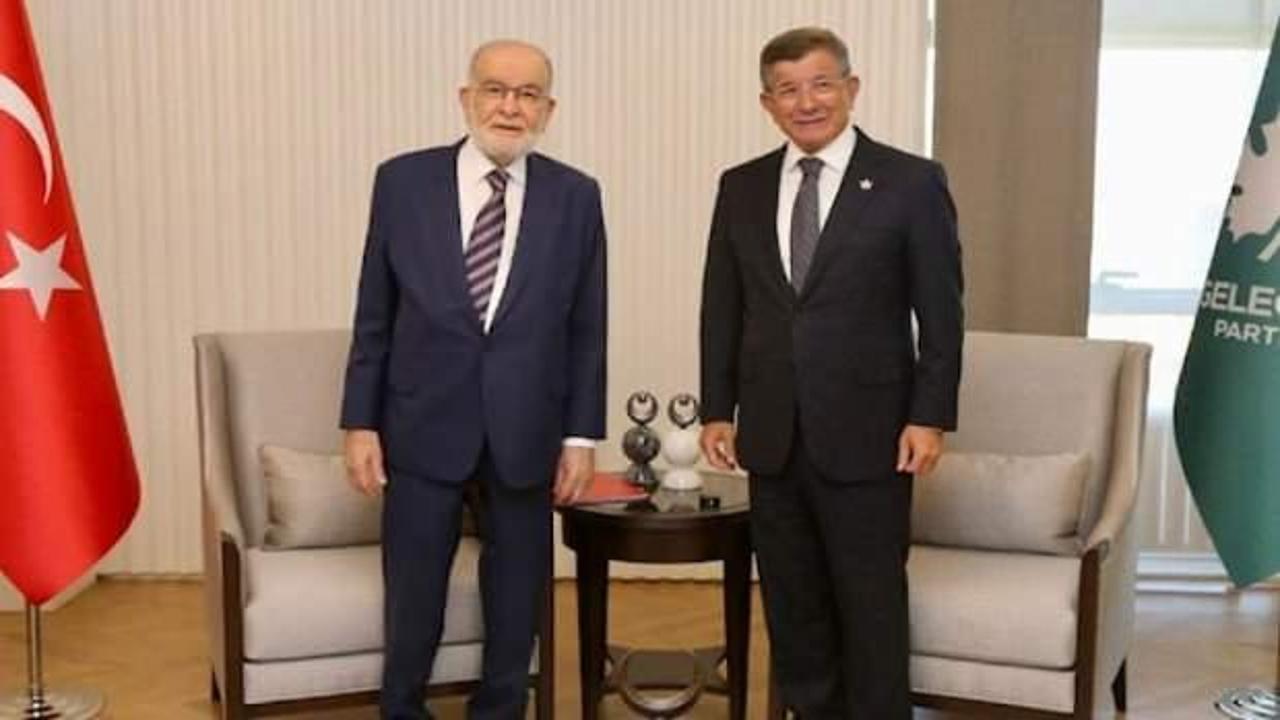 Karamollaoğlu ve Davutoğlu'ndan seçim görüşmesi