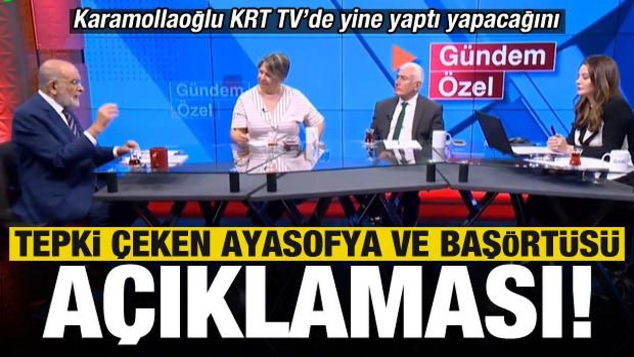 Karamollaoğlu yine yaptı yapacağını! Tepki çeken Ayasofya ve başörtüsü açıklaması