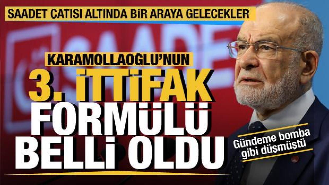 Karamollaoğlu’nun 3. ittifak formülü belli oldu... Saadet Partisi çatısı altında 3 parti