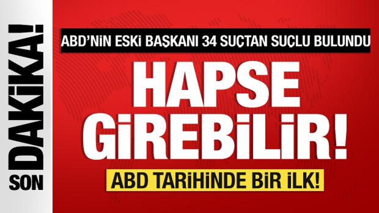 Karar verildi! ABD eski başkanı Trump suçlu bulundu