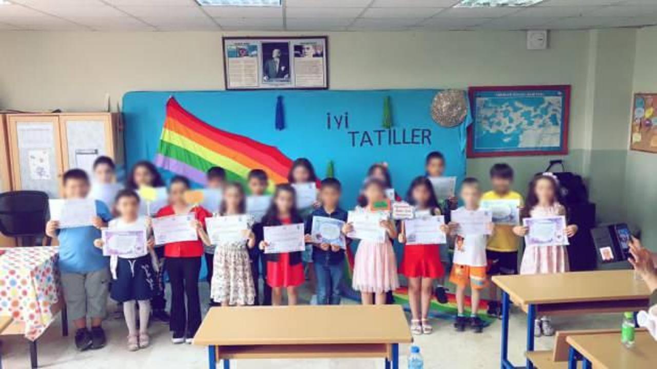 Karne günü büyük skandal! Öğretmen çocukları LGBT sapkınlığına alet etti