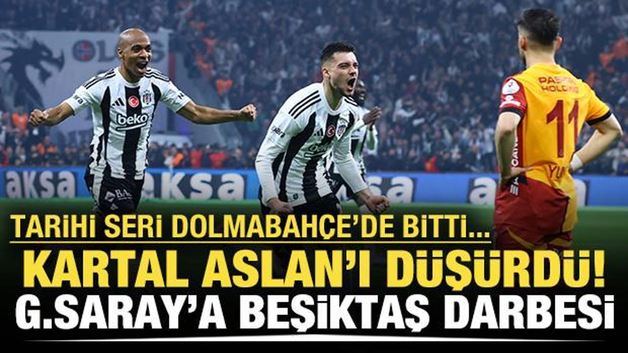 Kartal, Aslan'ı düşürdü! Galatasaray'a Beşiktaş darbesi
