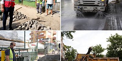 KARTAL BELEDİYESİ EKİPLERİNDEN YOĞUN MESAİ