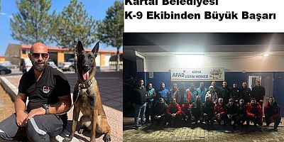 Kartal Belediyesi K-9 Ekibi Afyonkarahisar’daki Sınavdan Başarıyla Döndü