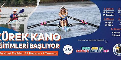 Kartal Belediyesi Kürek ve Kano Eğitimleri Başlıyor