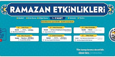 Kartal Belediyesi’nin Geleneksel Ramazan Etkinlikleri Başlıyor 