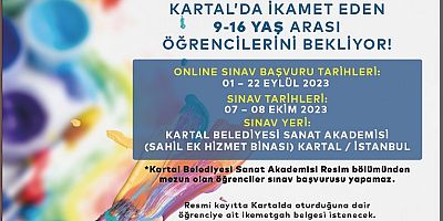 Kartal Belediyesi Sanat Akademisi Resim Bölümü Genç Yetenekleri Bekliyor 