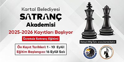 Kartal Belediyesi Satranç Akademisi’nde Yeni Dönem Kayıtları Başladı