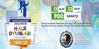 Kartal Belediyesi Uluslararası Halk Oyunları Festivali Başlıyor 