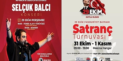 Kartal'da 29 Ekim Cumhuriyet Bayramı Coşkusu Doyasıya Yaşanacak