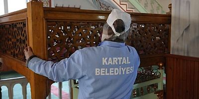 Kartal’da Bayram Öncesi 81 İbadethanede Temizlik Seferberliği