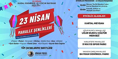 Kartal’da Çocuk Bayramı Şenlikleri Başlıyor