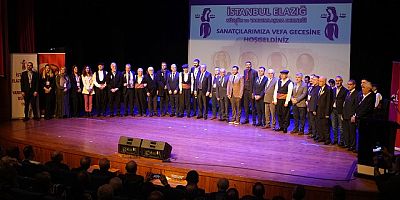 Kartal'da Elazığlı Sanatçılara Vefa Gecesi