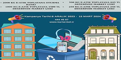Kartal'da Elektronik Atık ve Atık Pil Toplayan Site, Muhtarlık ve Okullar Kazanıyor