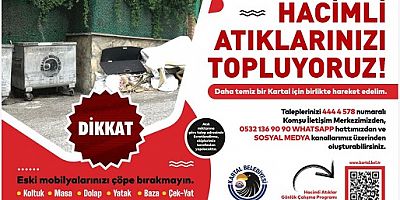 Kartal'da Hacimli Atıklar İçin Yeni Dönem