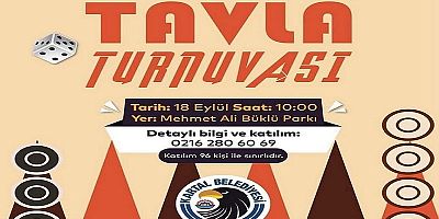 Kartal’da Tavla Turnuvası Heyecanı Başlıyor