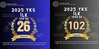 Kartal’da YKS 2025 Başarısı: 26 Öğrenci Türkiye Genelinde İlk 100’de