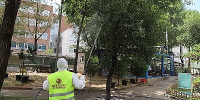 Kartal'ın Parklarında Halk ve Çevre Sağlığı İçin İlaçlamaya Devam