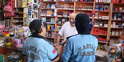 Kartal Zabıtasından Kırtasiyelere Sıkı Denetim