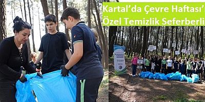 KARTALLI ÖĞRENCİLERDEN AYDOS ORMANI’NDA TEMİZLİK SEFERBERLİĞİ