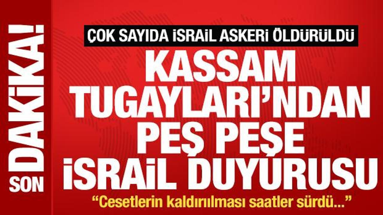 Kassam Tugayları duyurdu! İsrail'in komuta merkezi imha edildi! Çok sayıda ölü var