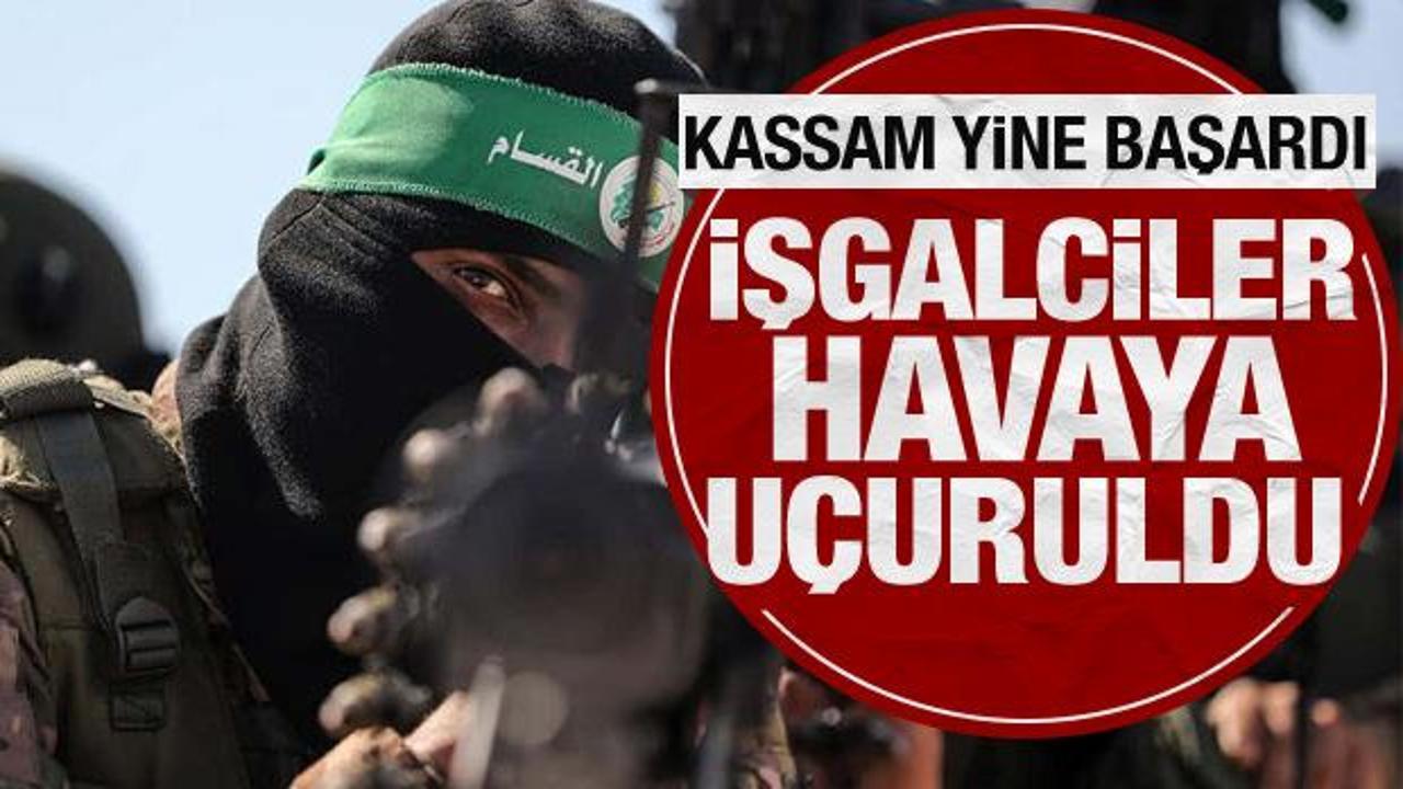 Kassam Tugaylarından İsrail ordusuna bir büyük darbe daha! Havaya uçurdular