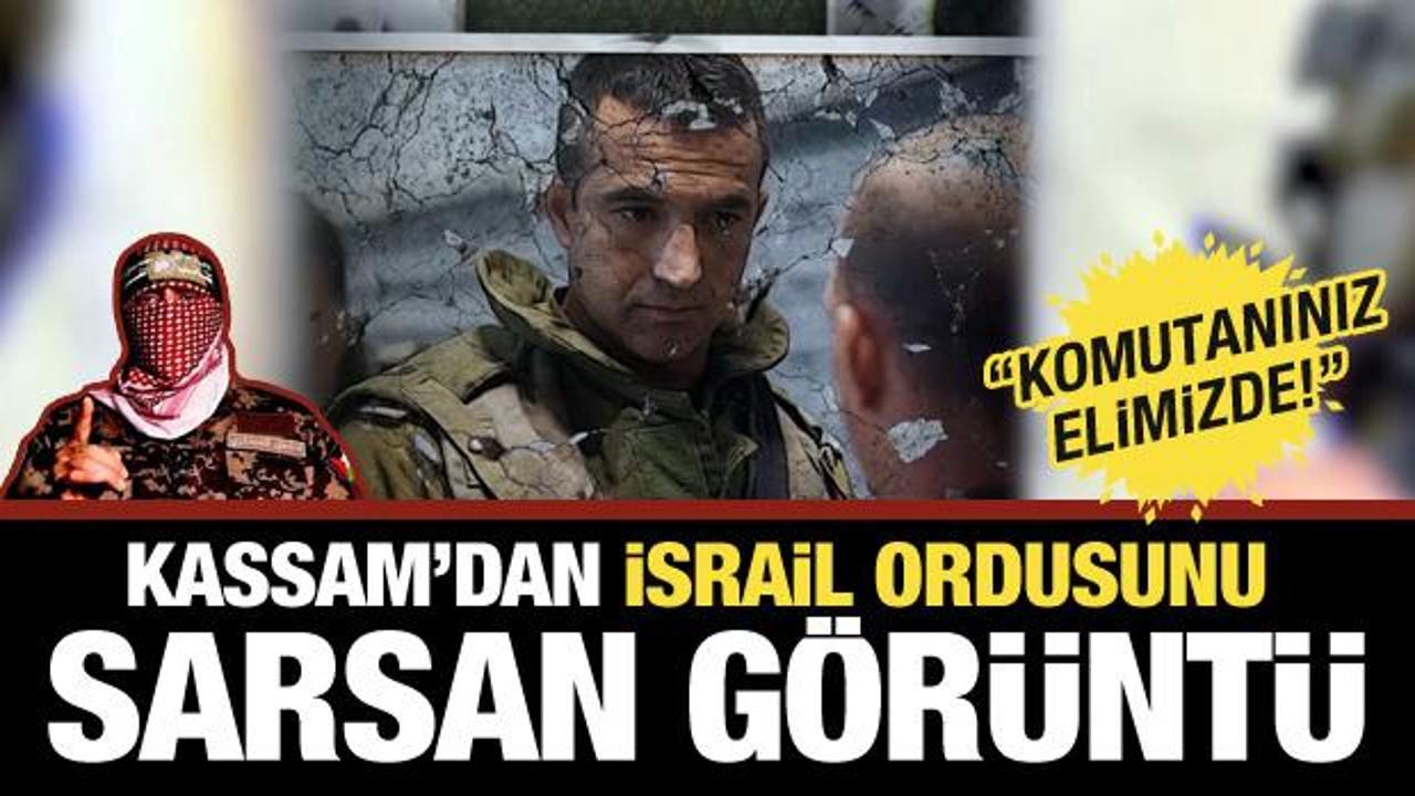 Kassam'dan İsrail ordusunu sarsan görüntü: 'Komutanınız elimizde!'