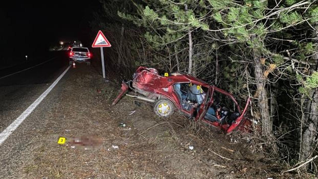 Kastamonu'da genç sürücünün feci ölümü
