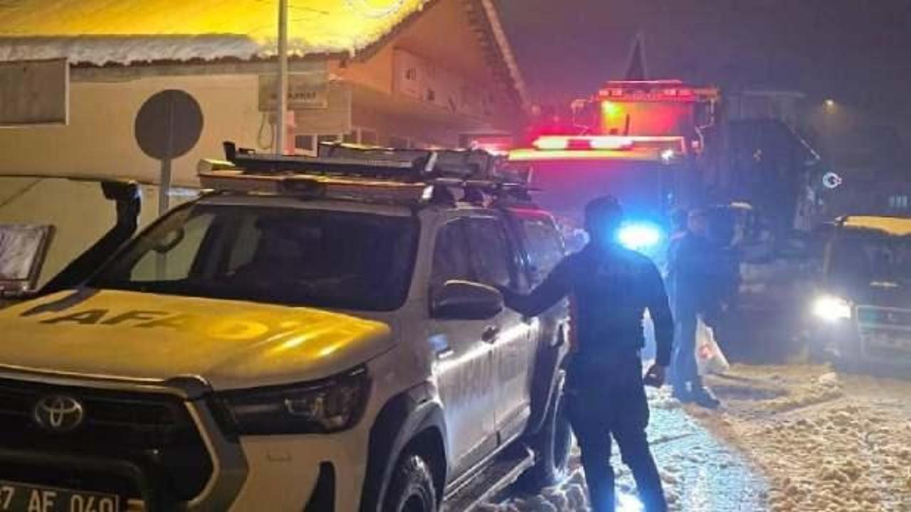 Kastamonu'da kardan dolayı ulaşılamayan köydeki hasta için ekipler harekete geçti