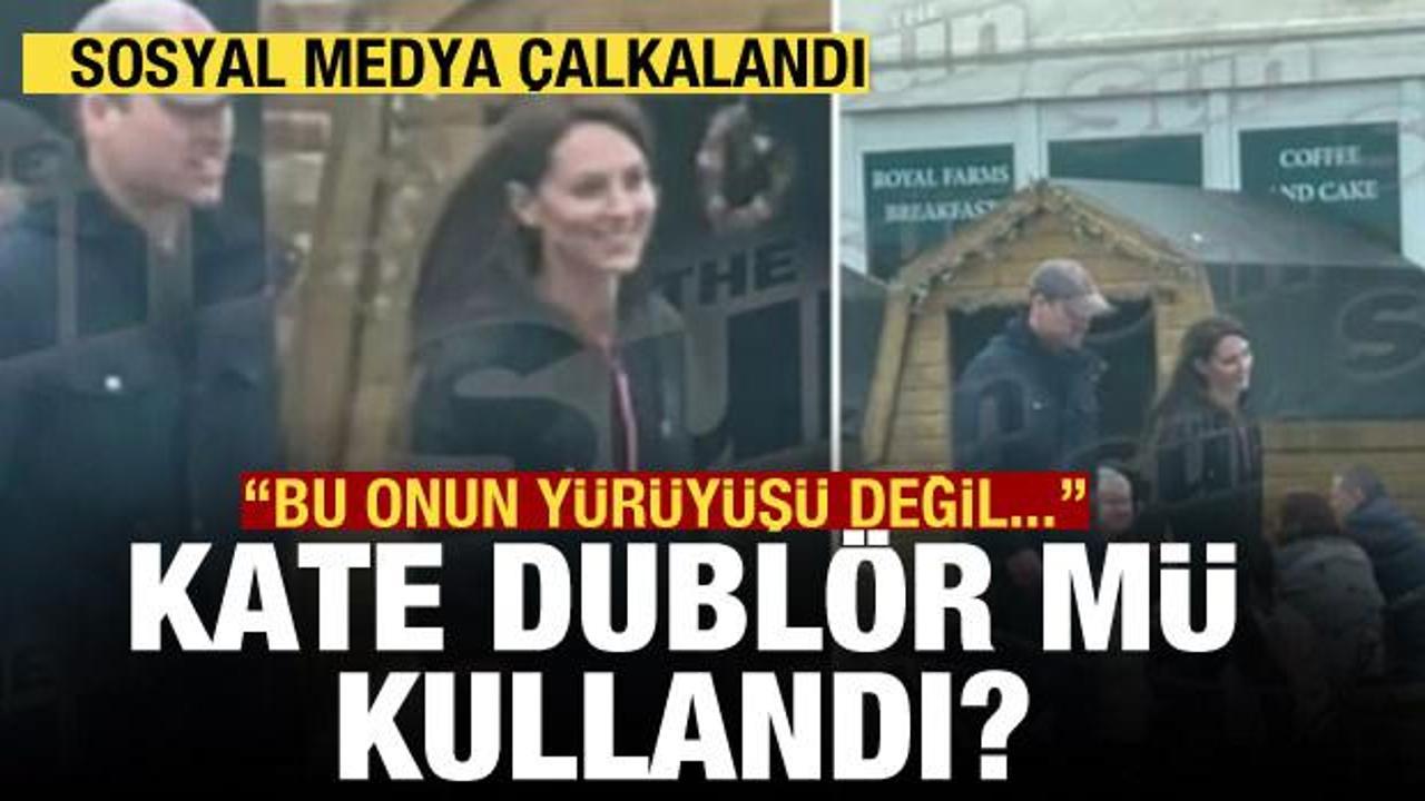 Kate Middleton dublör kullandı iddiası