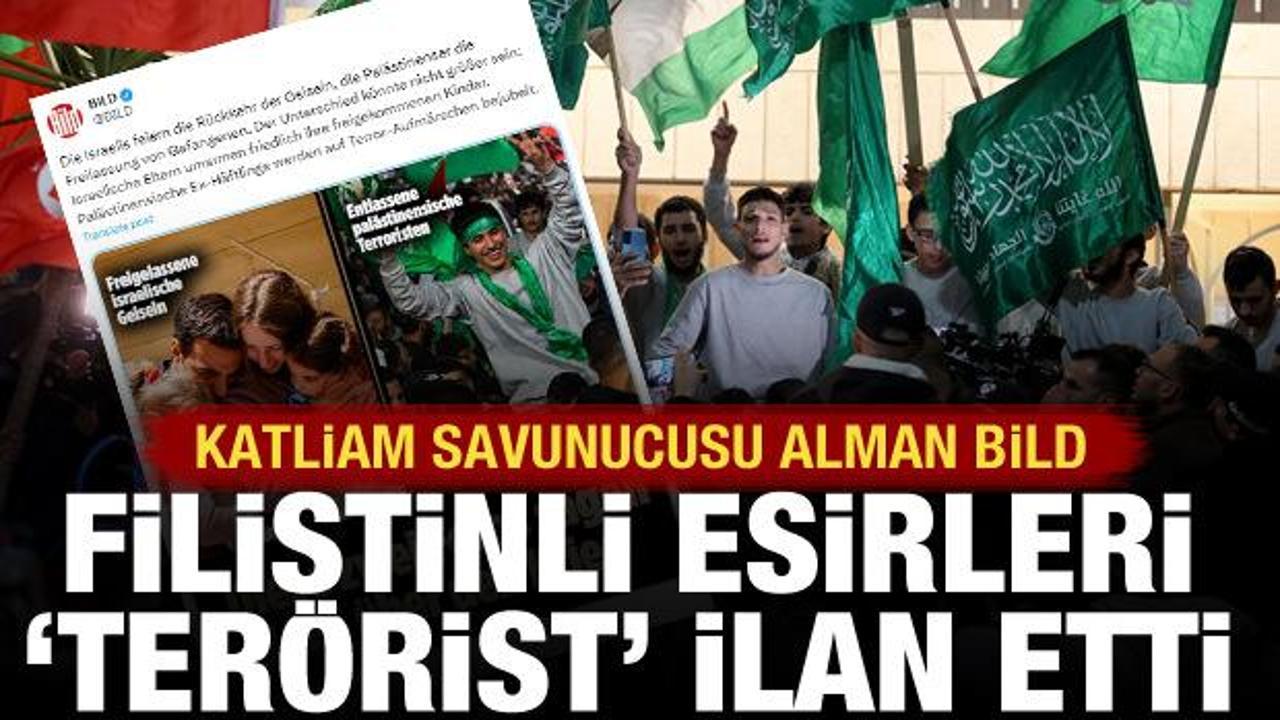 Katliam savunucusu Bild, Filistinli esirleri 