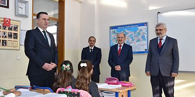 Kaymakam Mehmet Yıldız, Süreyyapaşa ilkokulu'nu ziyaret etti
