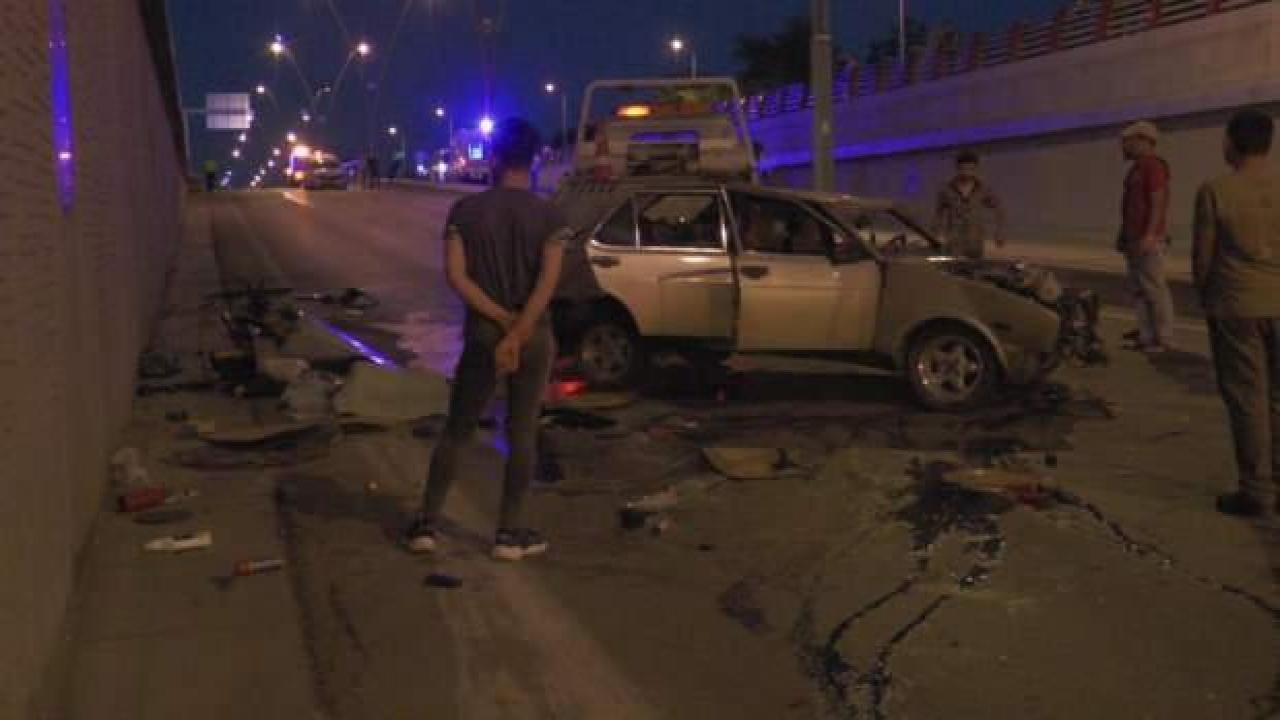Kayseri’de 6 araç alt geçitte birbirine girdi: 4 yaralı