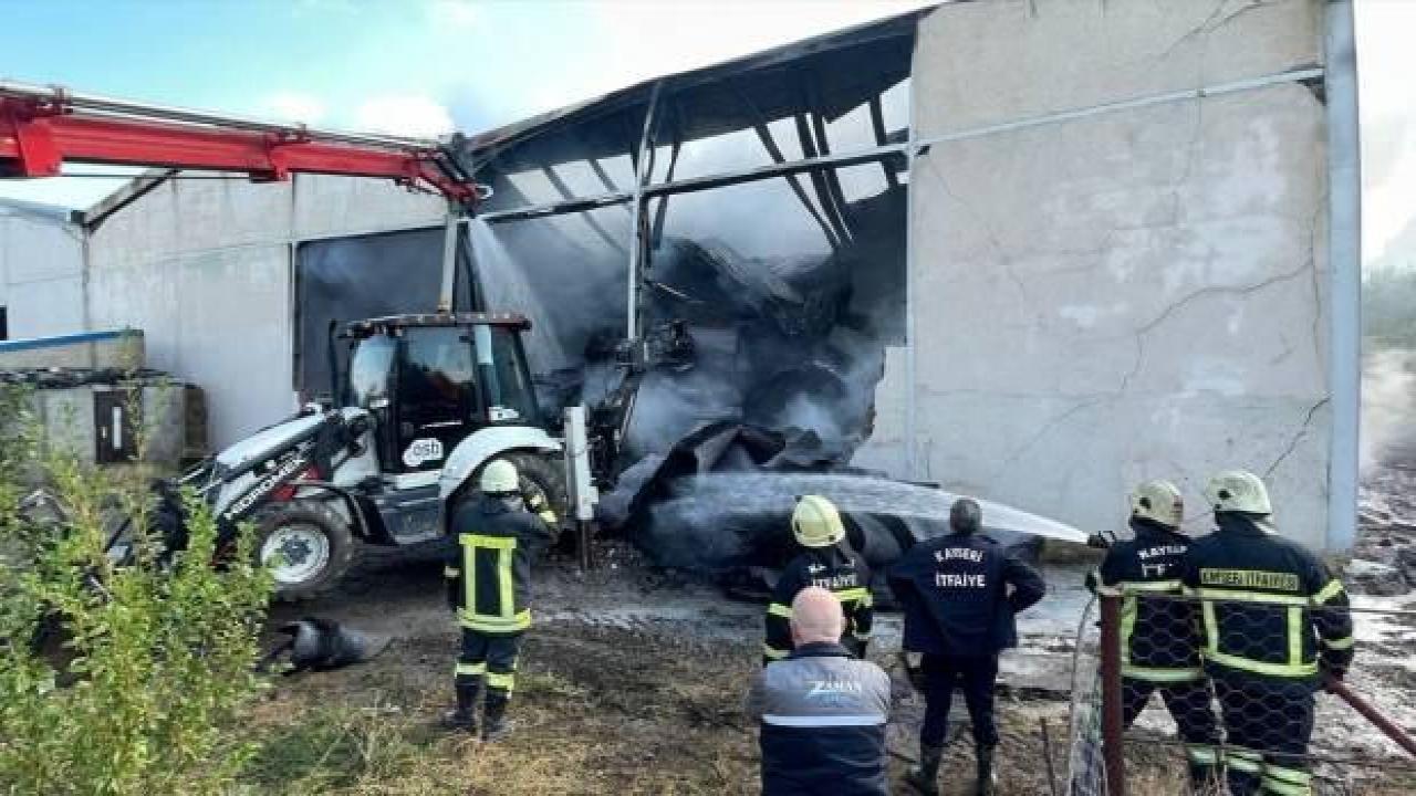 Kayseri'de tekstil fabrikasında yangın çıktı