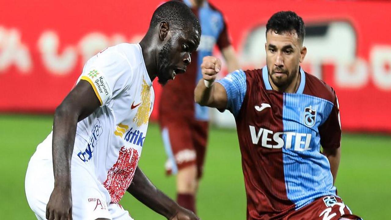 Kayserispor-Trabzonspor! Muhtemel 11'ler
