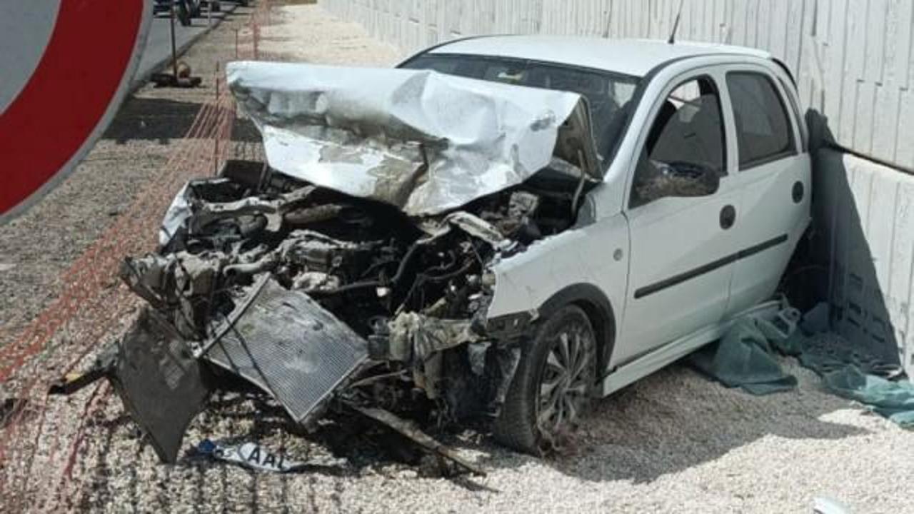 Kazada savrulan kamyonet, istinat duvarına çarptı; 1 ölü, 3 yaralı